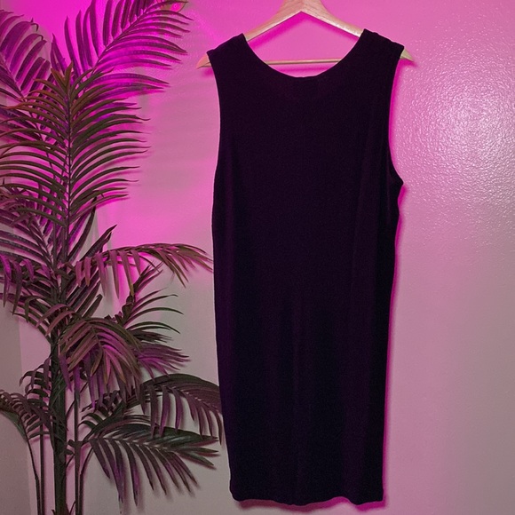 KATHRYN DEENE NEW YORK - BLACK SLEEVELESS KNEE LENGTH SHEATH DRESS - Picture 5 of 16